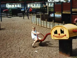 Barnas lekeplass i ferieparken