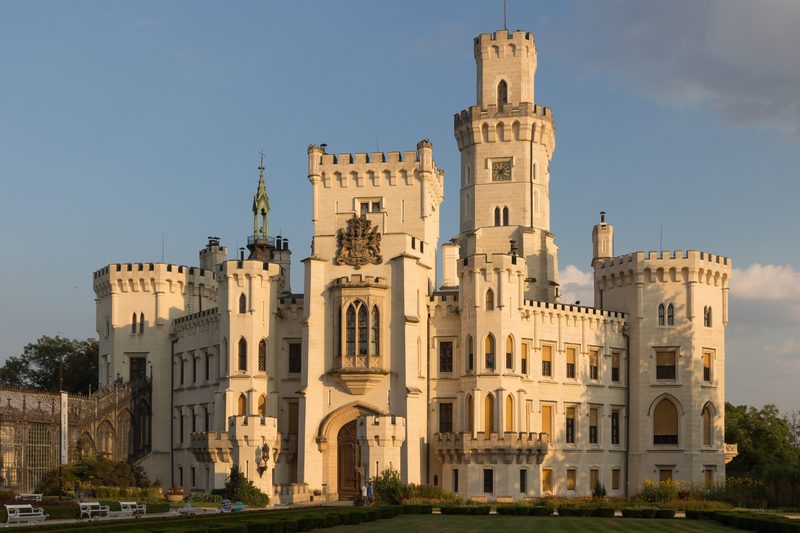 Hluboká Castle in the evening light (2016)