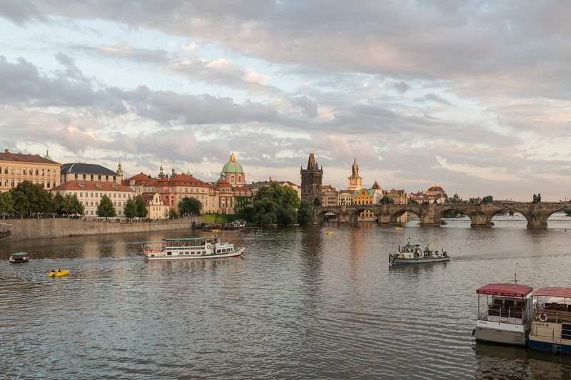 Charles Bridge and Prague Castle from the Mánes Bridge (2016)