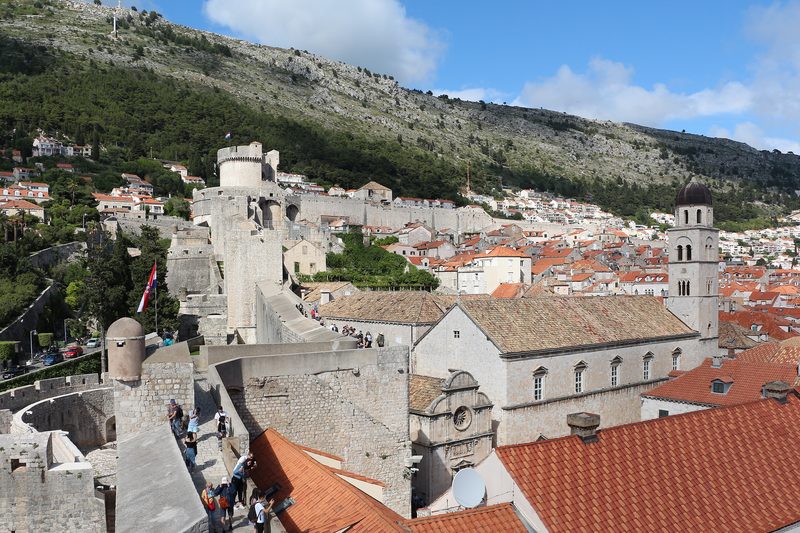 On the city wall of Dubrovnik (May 2019)
