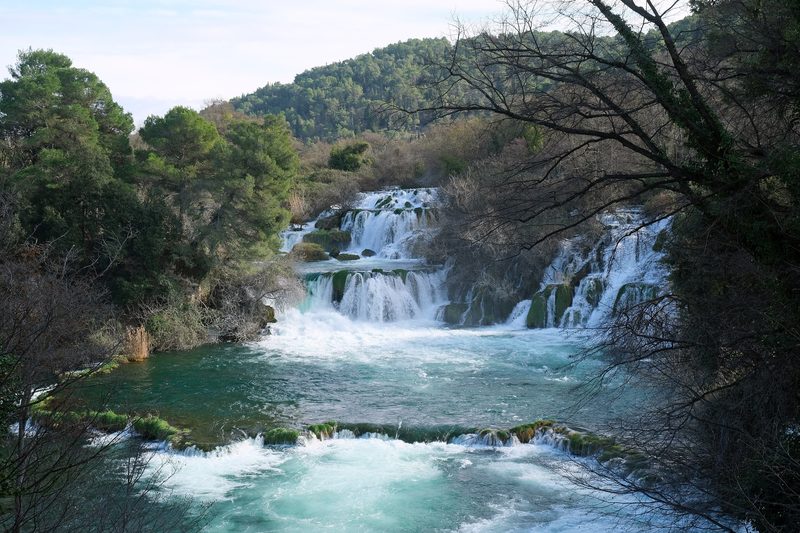 The Skradinski buk waterfall in Krka National Park (January 2025)