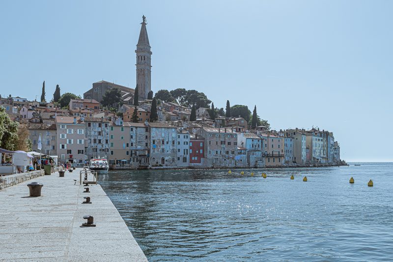 The Old Town of Rovinj with the Church of St. Euphemia (June 2019)