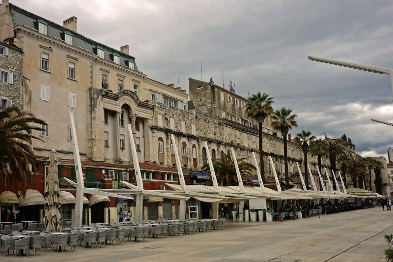 Diocletian's Palace on the Riva in Split (April 2017)