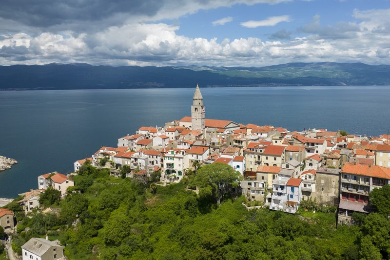 Vrbnik on a rock above the sea, island of Krk (May 2021)