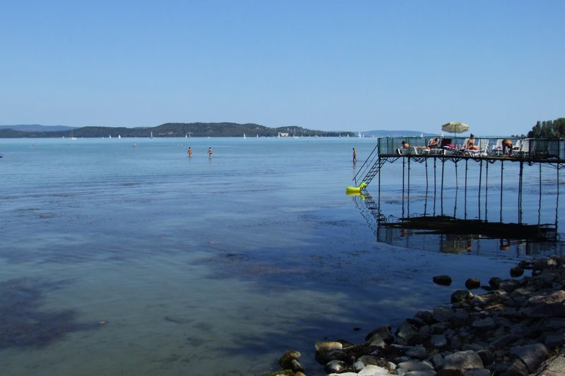 Beach on the Balaton in Balatonföldvár (August 2012)