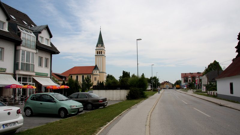 The centre of Moravske Toplice in Pomurje