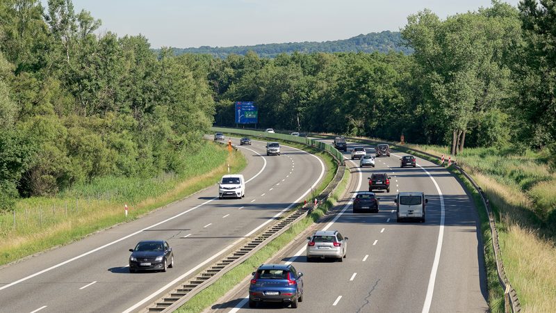 The A4 motorway in Poland