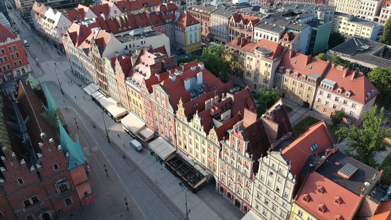 The Market Square in Wrocław