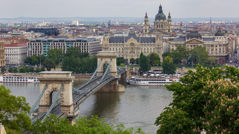 The Chain Bridge in Budapest
