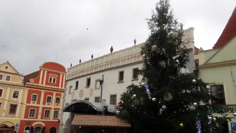Christmas market on náměstí Svornosti, Český Krumlov