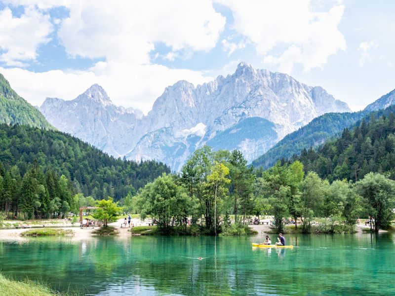 Het Jasnameer bij Kranjska Gora