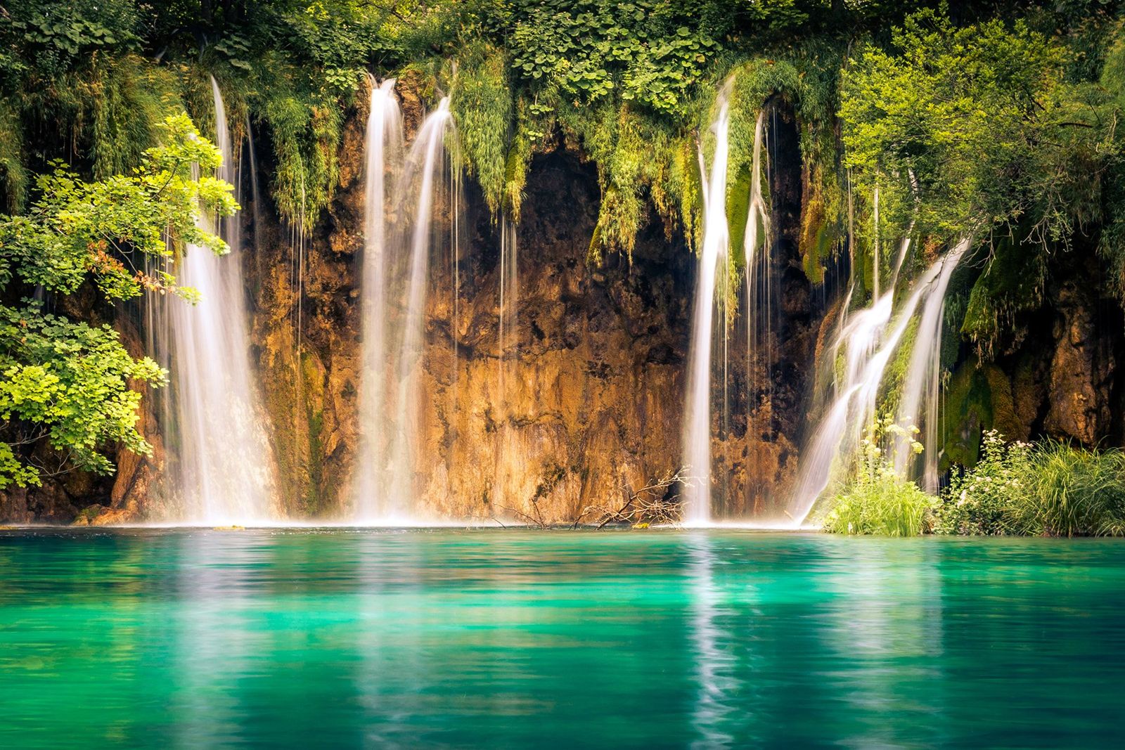 Watervallen in Nationaal Park Plitvice