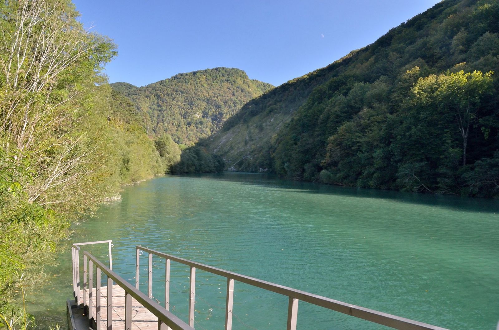 Der Fluss Soča in Slowenien