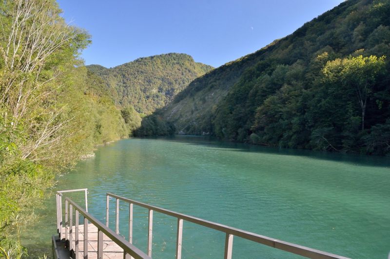 De Soča bij Most na Soči