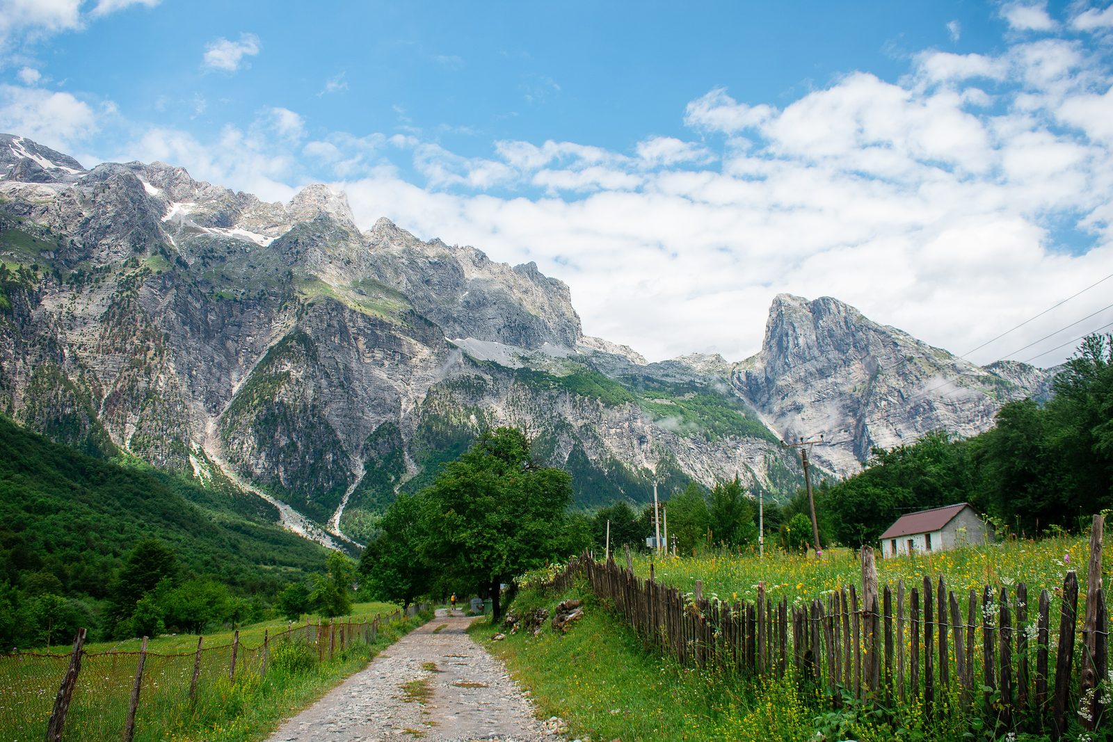 Das Tal von Theth in den Albanischen Alpen